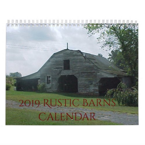 2019 Old Rustic Barns Calendar