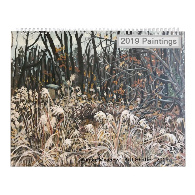 2019 Paintings Calendar, Kitt Shaffer Calendar (Cover)