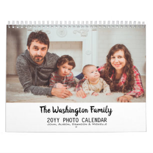 2019 Personalized Modern Family Photo Collage Calendar