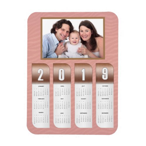 2019 Personalized Photo Calendars Magnet