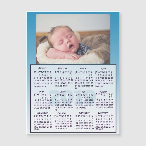 2019 Personalized Photo Mini Magnet Calendars