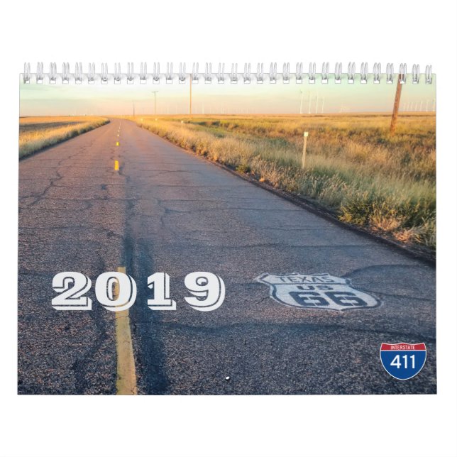 2019 Route 66 Wall Calendar (Cover)