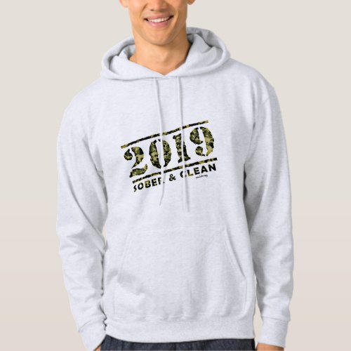2019 Sober  Clean Recovery alcohol drug free Gift Hoodie