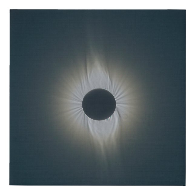 2019 Solar Eclipse - Crown of the Sun Faux Canvas Print (Front)