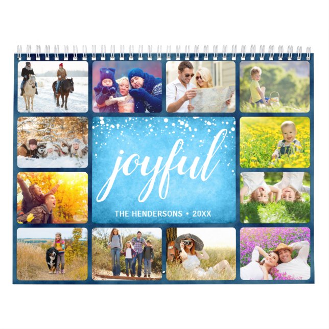 2019 Your Own Photo Calendar | Blue Frame (Cover)