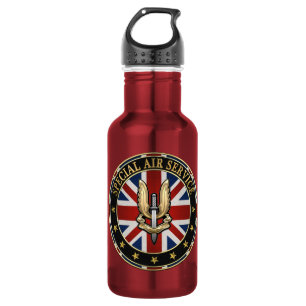 [201] Special Air Service (SAS) Badge [3D] Water Bottle