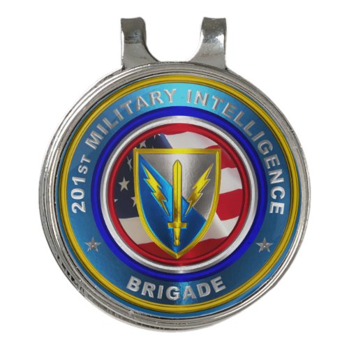201st Expeditionary Military Intelligence Brigade Golf Hat Clip