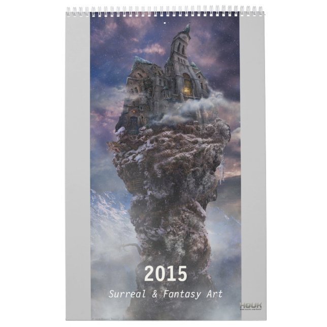 201X Digital Surreal & Fantasy Art - Wall Calendar (Cover)