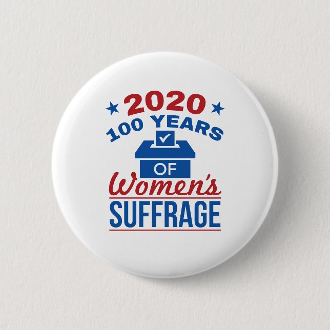 2020 100 Years Of Women's Suffrage Button (Front)