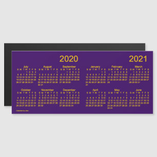 2020-2021 School Year Calendar by Janz Purple