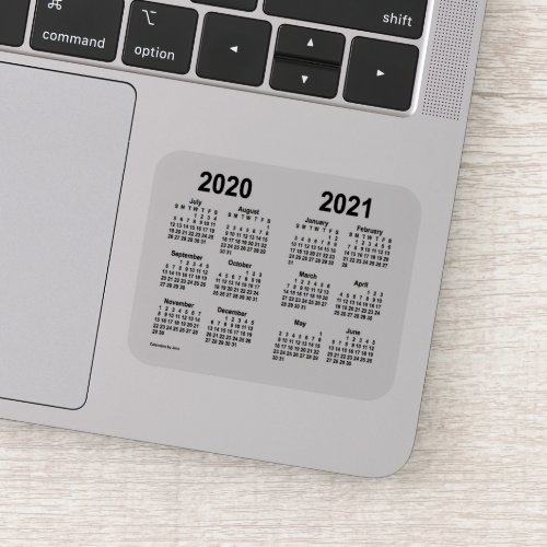 2020_2021 School Year Calendar by Janz Transparent Sticker