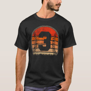 2020 3rd Birthday Baseball Three 3 Years Old Boys  T-Shirt