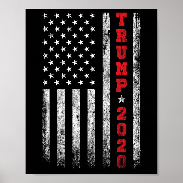 2020 American Flag Vintage  Poster (Front)