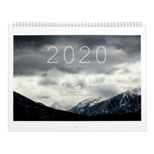 2020 Art By Scott Landscape Calendar