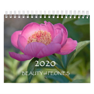 2020 Beauty of Peonies Calendar