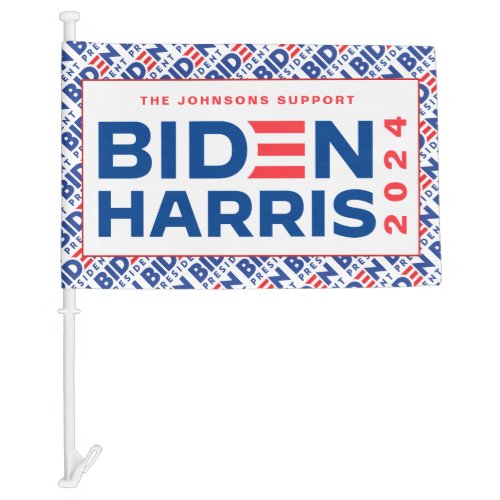 2020 Biden Harris President Campaign Logo Car Flag
