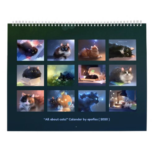 2020 Calendar _ All about cats