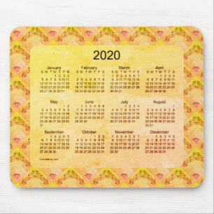 2020 Calendar by Janz Art Nouveau Foil Mouse Pad