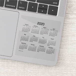 2020 Calendar by Janz Comic Sans Transparent Sticker