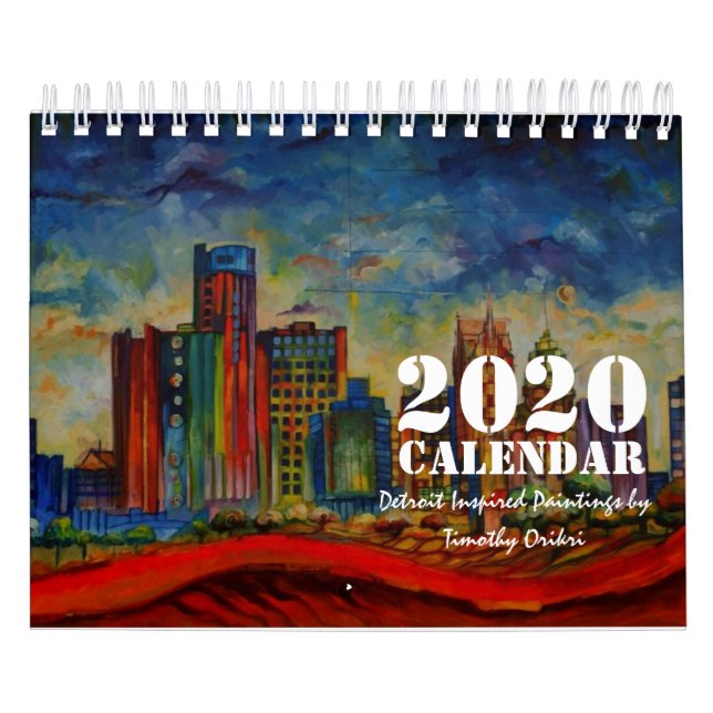 2020 Calendar (Paintings Inspired by Detroit) (Cover)