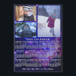2020 Calendar (See Description for New Version)<br><div class="desc">ARE YOU LOOKING FOR THE 2025 VERSION OF THIS CALENDAR? | Find all our 2025 calendars in the FancyCelebration store here➔  https://www.zazzle.com/store/fancycelebration/products?ps=128&cg=196920781224604082  ➔ You can also find all our calendars in the collection here: https://www.zazzle.com/collections/119258460294242876</div>