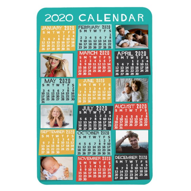 2020 Calendar (See Description for New Version)  Magnet (Vertical)