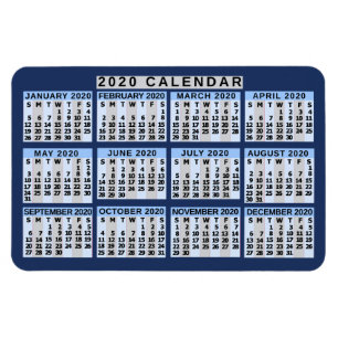2020 Calendar (See Description for New Version) Magnet
