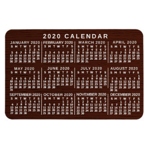 2020 Calendar (See Description for New Version) Magnet