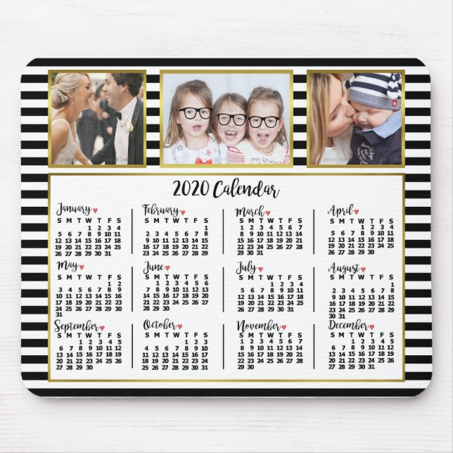 2020 Calendar (See Description for New Version) Mouse Pad (Front)