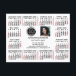 2020 Calendar (See Description for New Version) Postcard<br><div class="desc">ARE YOU LOOKING FOR THE 2025 VERSION OF THIS CALENDAR? | Find all our 2025 calendars in the FancyCelebration store here➔  https://www.zazzle.com/store/fancycelebration/products?ps=128&cg=196920781224604082  ➔ You can also find all our calendars in the collection here: https://www.zazzle.com/collections/119258460294242876</div>