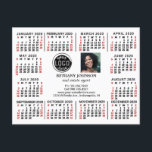2020 Calendar (See Description for New Version) Postcard<br><div class="desc">ARE YOU LOOKING FOR THE 2025 VERSION OF THIS CALENDAR? | Find all our 2025 calendars in the FancyCelebration store here➔  https://www.zazzle.com/store/fancycelebration/products?ps=128&cg=196920781224604082  ➔ You can also find all our calendars in the collection here: https://www.zazzle.com/collections/119258460294242876</div>