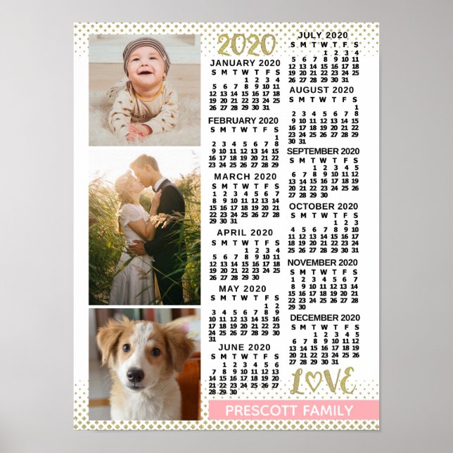 2020 Calendar (See Description for New Version) Poster (Front)