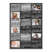 2020 Calendar Year Black Mod Photo Collage Magnet 2020 Calendar Year Black Mod Photo Collage Magnet