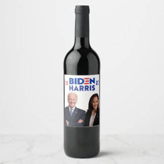 2020 Celebrate President Joe Biden Kamala Harris Wine Label