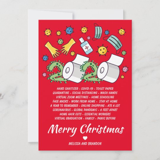 2020 Christmas Covid Holiday Card | Zazzle.com