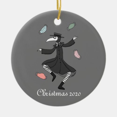 2020 Christmas ornament Plague Doctor with masks