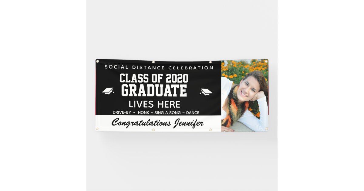 2020 Covid 19 Graduation Banners Personalized Zazzle Com