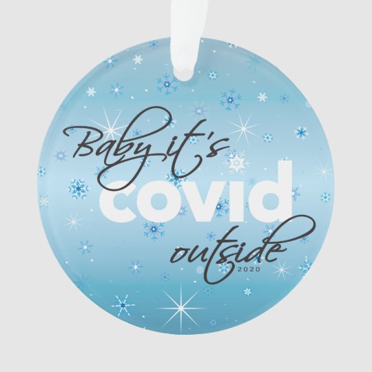 2020 Covid Ornament Blue