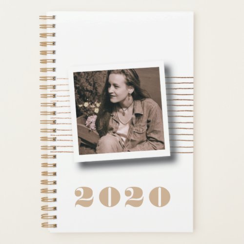 2020 Custom Personalized Photo Diary Planner
