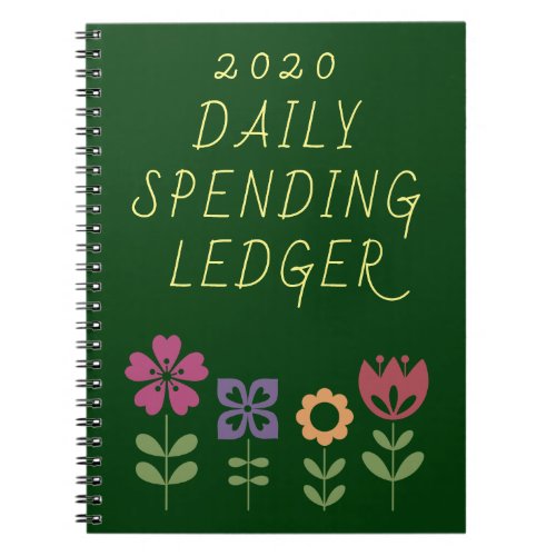 2020 Daily Spending Ledger Financial Growth Notebook