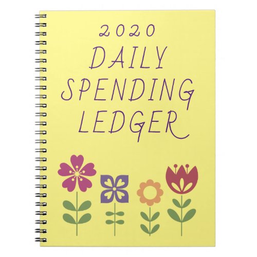 2020 Daily Spending Ledger Financial Growth Notebook