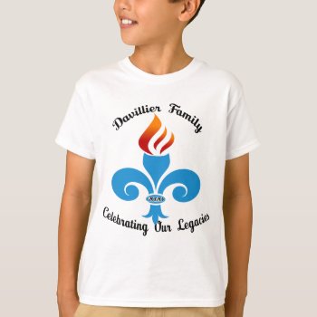 2020 Davillier Virtual Reunion Boys Youth T-shirt by CreoleRose at Zazzle