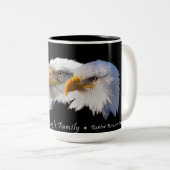 2020 Decorah Eagle Family Two-Tone Coffee Mug (Front Right)
