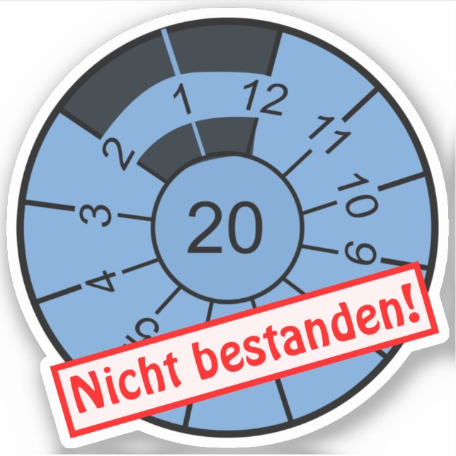 2020 definitely failed the annual inspection! sticker (Front)