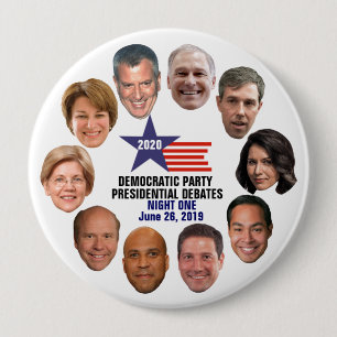 2020 Democratic Party Debates Night One Button