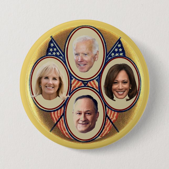 2020 Democratic Presidential Ticket Button (Front)