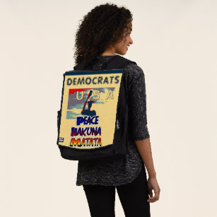 2020 Democrats for Peace in US Backpack