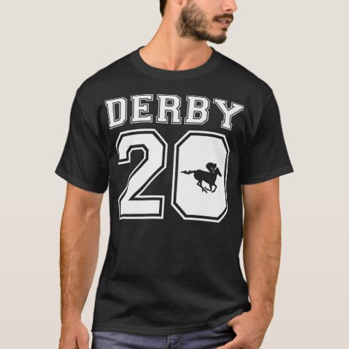 2020 Derby Jersey Style Graphic Horse Racing T_Shirt