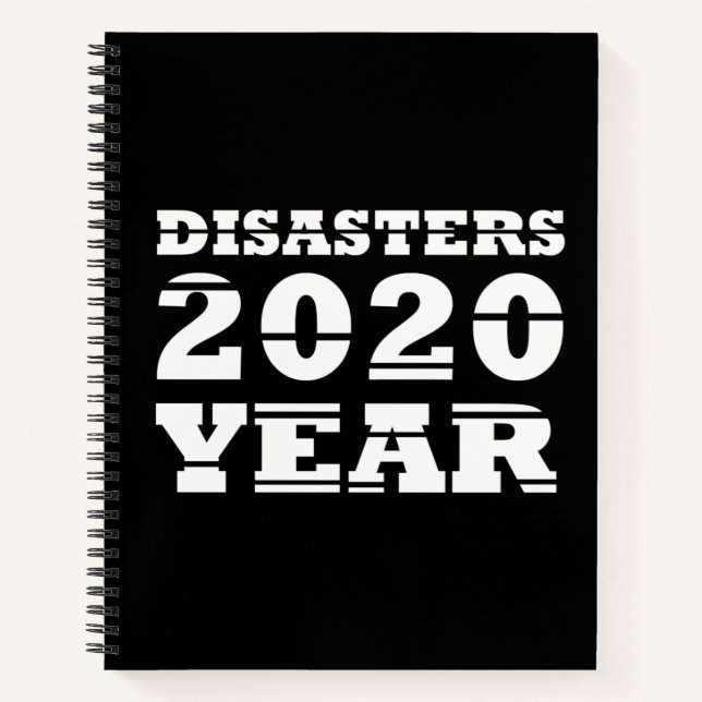2020 disasters year notebook (Front)