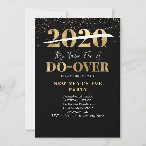 2020 Do_Over New Years Party Invitation